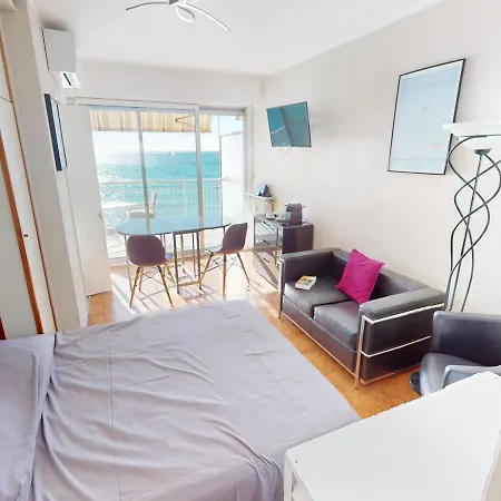 Climatise Avec Terrasse Face Mer, Wifi Inclus - Fr-1-196-346 Menton